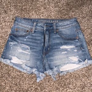 American Eagle Dostressed Jean Shorts